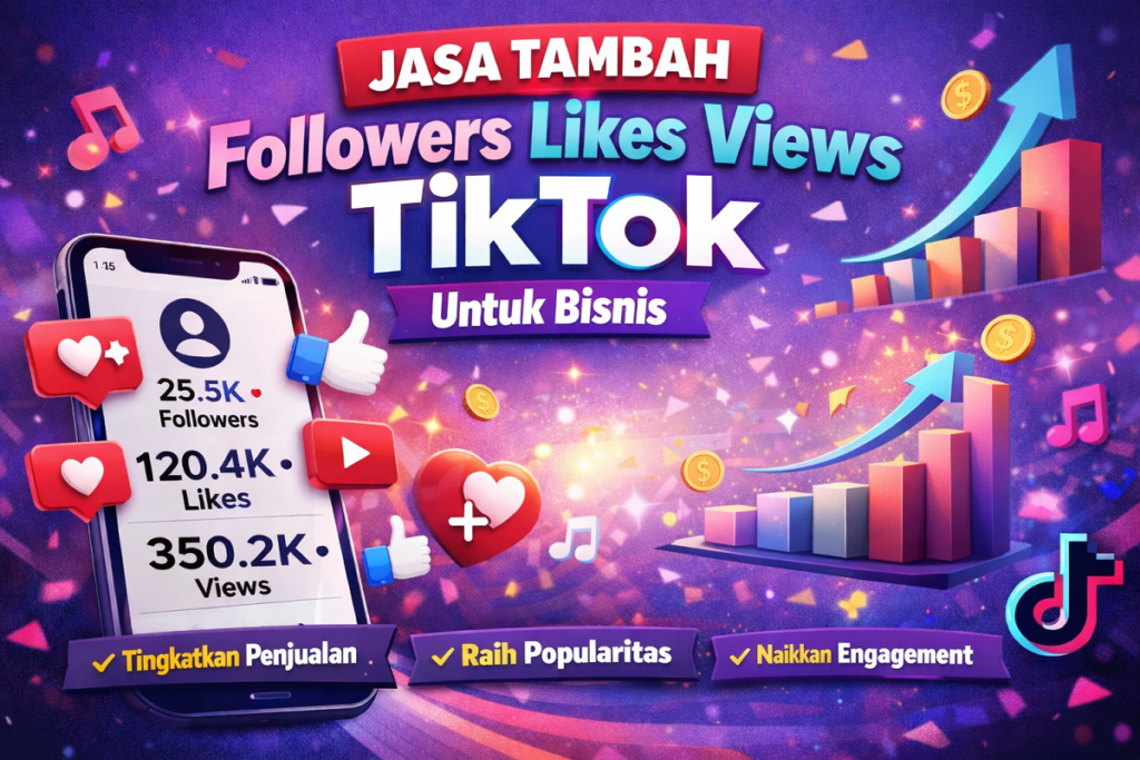 Jasa Tambah Followers Likes Views Tiktok